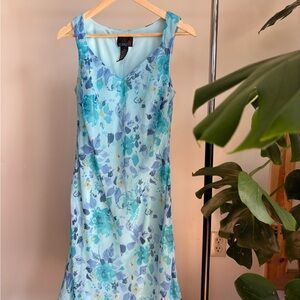 Scarlett Blue and Green Floral Dress